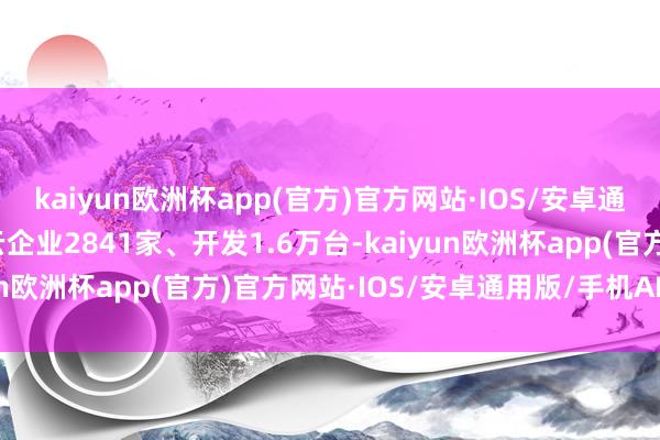 kaiyun欧洲杯app(官方)官方网站·IOS/安卓通用版/手机APP下载上云企业2841家、开发1.6万台-kaiyun欧洲杯app(官方)官方网站·IOS/安卓通用版/手机APP下载
