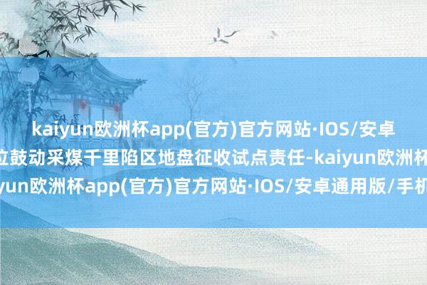 kaiyun欧洲杯app(官方)官方网站·IOS/安卓通用版/手机APP下载高位鼓动采煤千里陷区地盘征收试点责任-kaiyun欧洲杯app(官方)官方网站·IOS/安卓通用版/手机APP下载