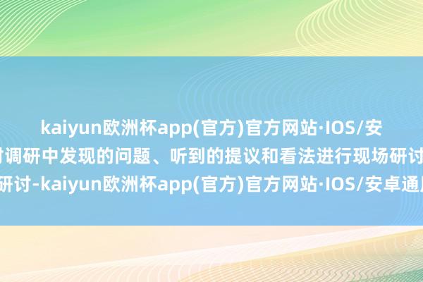 kaiyun欧洲杯app(官方)官方网站·IOS/安卓通用版/手机APP下载对调研中发现的问题、听到的提议和看法进行现场研讨-kaiyun欧洲杯app(官方)官方网站·IOS/安卓通用版/手机APP下载