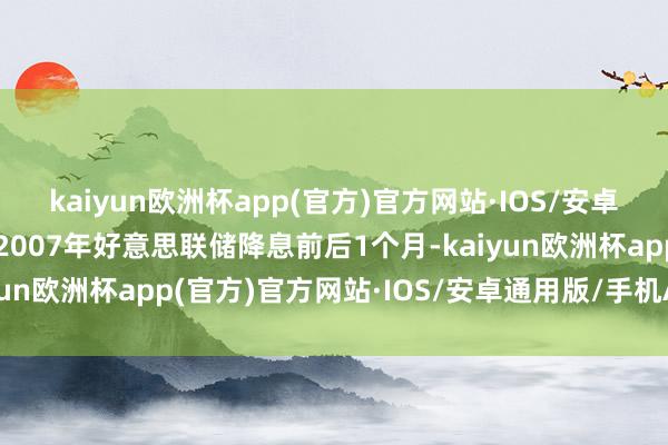 kaiyun欧洲杯app(官方)官方网站·IOS/安卓通用版/手机APP下载2007年好意思联储降息前后1个月-kaiyun欧洲杯app(官方)官方网站·IOS/安卓通用版/手机APP下载