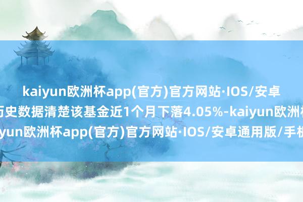 kaiyun欧洲杯app(官方)官方网站·IOS/安卓通用版/手机APP下载历史数据清楚该基金近1个月下落4.05%-kaiyun欧洲杯app(官方)官方网站·IOS/安卓通用版/手机APP下载