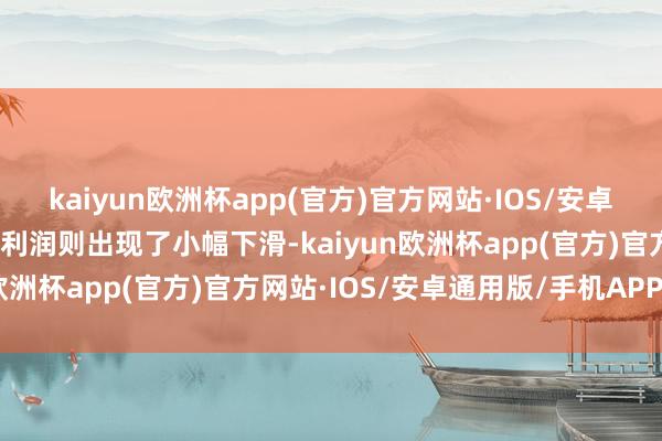 kaiyun欧洲杯app(官方)官方网站·IOS/安卓通用版/手机APP下载净利润则出现了小幅下滑-kaiyun欧洲杯app(官方)官方网站·IOS/安卓通用版/手机APP下载