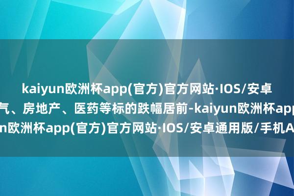 kaiyun欧洲杯app(官方)官方网站·IOS/安卓通用版/手机APP下载油气、房地产、医药等标的跌幅居前-kaiyun欧洲杯app(官方)官方网站·IOS/安卓通用版/手机APP下载